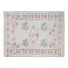 Handwoven Floral Pattern Needlepoint Kids Kilim Rug | Runner Rug in Rugs by Vintage Pillows Store. Item composed of wool and fiber
