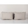 Colorful Ikat Velvet Pillow - Set of Three Lumbar Silk Cushi | Cushion in Pillows by Vintage Pillows Store