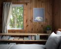 Sleeping Cat Art Print, Blue Nursery Decor, Calm Wall Art | Prints in Paintings by The Ugly Cat Studio