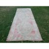 Hand-Knotted Turkish Kurdish Runner - Low Pile Pastel Tribal | Runner Rug in Rugs by Vintage Pillows Store. Item made of cotton & fiber