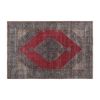 Vintage Mid Century Hand-Knotted Red Anatolian Rug 7'1'' X 1 | Area Rug in Rugs by Vintage Pillows Store