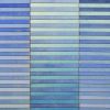 Blue Stripe Colour Study Painting | Collage in Paintings by Amelia Coward