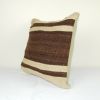 Vintage Turkish Hemp Rug Pillow 18" X 18" | Sham in Linens & Bedding by Vintage Pillows Store. Item composed of cotton