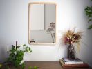 Rounded Rectangle Mirror | Decorative Objects by Dot & Rose. Item made of maple wood with glass