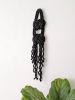 THE JOSEPHINE Modern Black Macrame Wall Hanging, Wall | Wall Hangings by Damaris Kovach. Item made of fiber