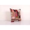 Vintage Turkish Handmade Patchwork Cushion, Flat-Weave Kilim | Pillows by Vintage Pillows Store