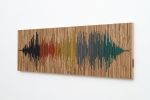 Sound of Color 60"x20" Soundwave | Wall Sculpture in Wall Hangings by Craig Forget. Item composed of oak wood in mid century modern or contemporary style