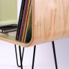 Modern End Table with Hairpin Legs: Colorful Bedside Nightstand | Tables by Spacecraft Furnishing