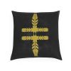 Hawk Feather Velvet Cushion | Pillows by Sean Martorana. Item made of fabric