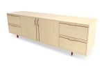 Chapman Large Credenza Storage Unit | Storage by Tronk Design. Item made of maple wood