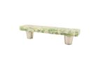 Pebble Pistachio Cream 3” CC Pull | Hardware by Windborne Studios. Item made of glass