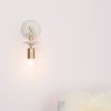 Beaded Sconce: Saucer | Sconces by Pigeon Toe Ceramics. Item composed of steel and ceramic