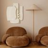 Minimalistic Style Wall Sculpture - Plaster Wall Art - Modern Wall Hanging - White Wall Painting - Wabi Sabi - Housewarming Gift | Wall Hangings by Vaiva Art Atelier