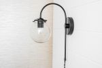 Plug In Sconce - Wall Sconce - Model No. 6879 | Sconces by Peared Creation. Item made of brass
