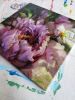 Purple Peony flower painting canvas original art, Floral | Oil And Acrylic Painting in Paintings by Natart. Item composed of canvas in contemporary style