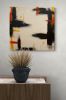 Slow Burn | Square Abstract Canvas Print | Burnt Orange Wall Art | Prints in Paintings by Abby May