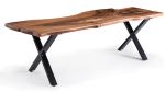 Live Edge Walnut Table - Wood Table - Dining Table | Tables by Tinella Collection. Item made of walnut works with contemporary & art deco style
