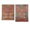 Distressed Turkish Small Rug - Set of Two 1'6" X 3'7" | Area Rug in Rugs by Vintage Pillows Store. Item made of cotton & fiber