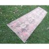 Distressed Traditional Oushak Runner With Brillant Colors | Runner Rug in Rugs by Vintage Pillows Store. Item made of cotton
