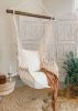 Junior Classic white Hammock Chair Swing | Chairs by Limbo Imports Hammocks. Item composed of cotton & fiber