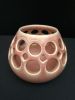 Round Tea Light Holder | Ornament in Decorative Objects by Lynne Meade. Item composed of stoneware