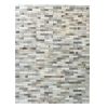 GENUINE LEATHER, LUXURY AREA RUG. BRICKELL DESIGN | 6 X 8 Ft | Rugs by KAYMANTA | Luxury Rug Makers