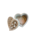 Dusty Salt Empire Heart Jar / Box | Decorative Box in Decorative Objects by RAW & UNIQ