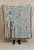 The SCRIBBLES Jacquard Woven Throw Blanket, Modern Decor | Linens & Bedding by Parker Heath | PAR  KER made. Item composed of cotton and fiber in boho or minimalism style