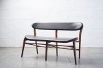 Fjoon Bench | Benches & Ottomans by Fernweh Woodworking. Item made of walnut with leather