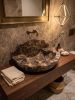Brown Emperador Marble Floating Sink | Water Fixtures by AYMARBLEDESIGN LLC