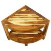 Haussmann® Teak Teak Corner Table 15.5 W x 15.5 D x 16 in H | Coffee Table in Tables by Haussmann®