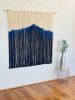 Extra Large Dyed Macrame Wall Hanging / Fiber Art | Wall Hangings by Love & Fiber. Item composed of cotton