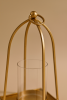 Arc Hurricane Candle Holder — Antique Brass Finish | Decorative Objects by Raíz Studio