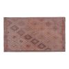 Diamond Pattern Kilim Rug Turkish Mid Century Embroided | Area Rug in Rugs by Vintage Pillows Store. Item made of cotton with fiber