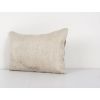 Handmade Organic Wool White Lumbar Pillow Cover, Ethnic Chai | Cushion in Pillows by Vintage Pillows Store