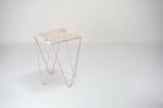 Avior - White onyx side table | Tables by DFdesignLab - Nicola Di Froscia. Item made of steel with marble works with minimalism & contemporary style
