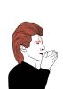Bowie Art Print, Ziggy Stardust, David Bowie Drinking Tea | Prints by Carissa Tanton. Item composed of paper
