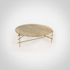 The Stilts - Travertine coffee table | Tables by DFdesignLab - Nicola Di Froscia. Item composed of steel in minimalism or modern style