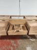 Model #1083 - Single Sink Bathroom Vanity | Countertop in Furniture by Limitless Woodworking. Item made of maple wood works with mid century modern & contemporary style