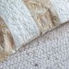 Natural Madagascar Silk Throw Pillow - Striped - 18"x18" | Pillows by Tanana Madagascar