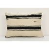 14" x 20" Vintage Striped Organic Hemp Kilim Pillow | Sham in Linens & Bedding by Vintage Pillows Store. Item composed of cotton and fiber