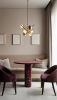 Marylou Rosso Levanto Red Marble Round Table | Dining Table in Tables by HamamDecor LLC