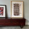 Razor Base Beam Bench Mahogany Color | Reclaimed Wood IN-STO | Benches & Ottomans by Alabama Sawyer. Item composed of wood