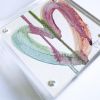 Stay Close - Acrylic Heart Block Painting | Paintings by carrie song
