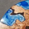 Ocean Epoxy Coffee Table | Tables by Ironscustomwood. Item made of wood with synthetic