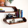 Mid Century Modern Floating Shelf: Bentwood 2-Tier Wall Shelves | Shelving in Storage by Spacecraft Furnishing