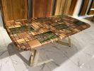Luxury Dining Table - Epoxy Table - Modern Forest Table | Tables by Tinella Wood. Item in contemporary or country & farmhouse style