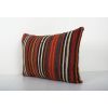 Striped Turkish Kilim Pillow Cover, Bohemian Wool Pillow, Tr | Cushion in Pillows by Vintage Pillows Store