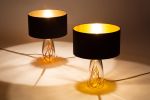 SERAFINA Lamp · Clear+Charcoal+Copper | Table Lamp in Lamps by LUMi Collection. Item made of copper with glass
