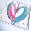 Don't Blink - Acrylic Heart Block Painting | Paintings by carrie song